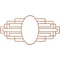 Ekena Millwork Elizabeth Wood Fretwork Pierced Ceiling Medallion, Cherry, 36"W x 18"H x 9 7/8"IW x 17"IH x 3/8"T CMWP36X18X0375EBCH - alternate 4